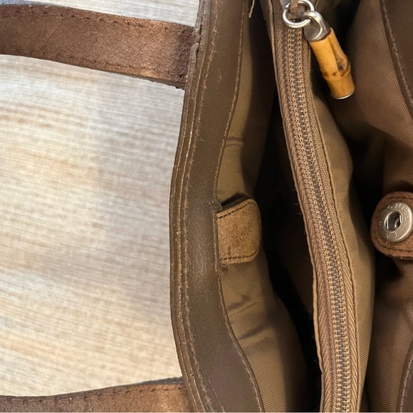 Tommy Bahama burlap suede purse - Picture 7 of 8